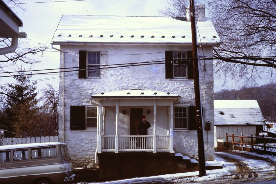 Clio stands on the porch of her house in Hillsboro, Virginia - USA 1971